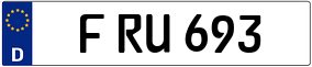 Truck License Plate